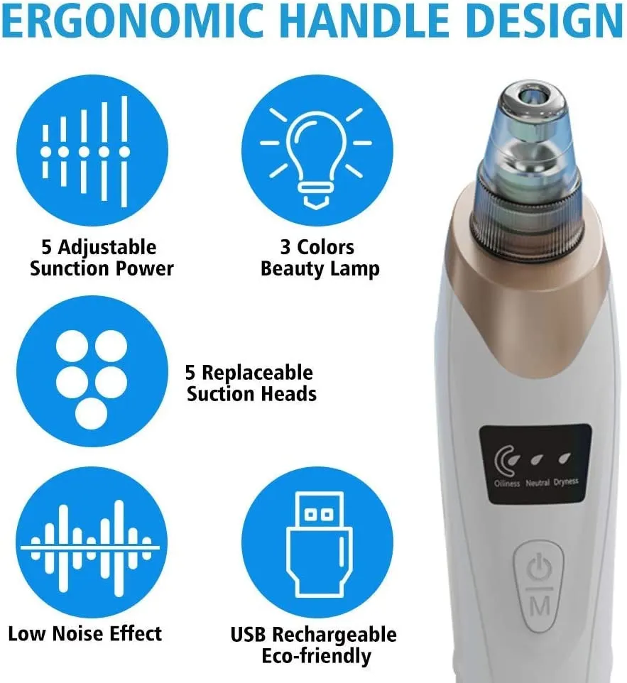 Jugnuu | Ultimate Multifunction Blackhead Remover – 5-in-1 Deep Pore Cleansing & Skin Revitalization