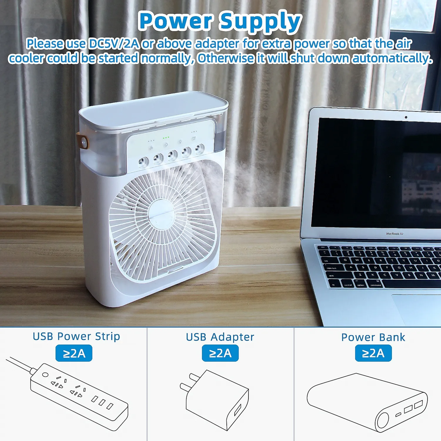 Jugnuu| Mini Air Cooling Fan – Portable USB wire electric supply Desk Cooler for Home, Office, Travel