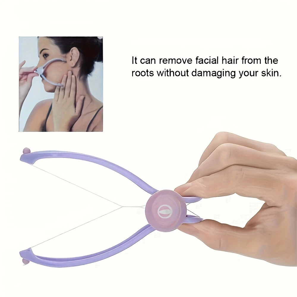 Jugnuu|✨ Spring Facial Hair Remover – Manual Threading Tool for Eyebrows & Cheeks | Battery-Free & Easy to Use ✨