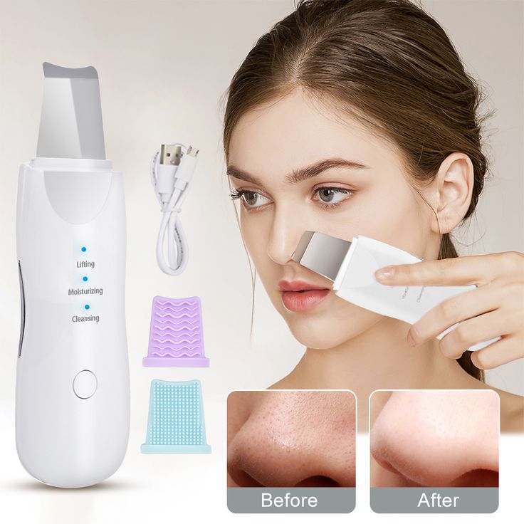 Jugnuu| Ultrasonic Blackhead Removal Device – Rechargeable Skin Scrubber & Deep Cleansing Facial Cleaner