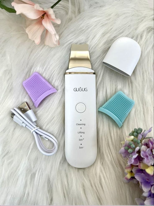 Jugnuu| Ultrasonic Blackhead Removal Device – Rechargeable Skin Scrubber & Deep Cleansing Facial Cleaner