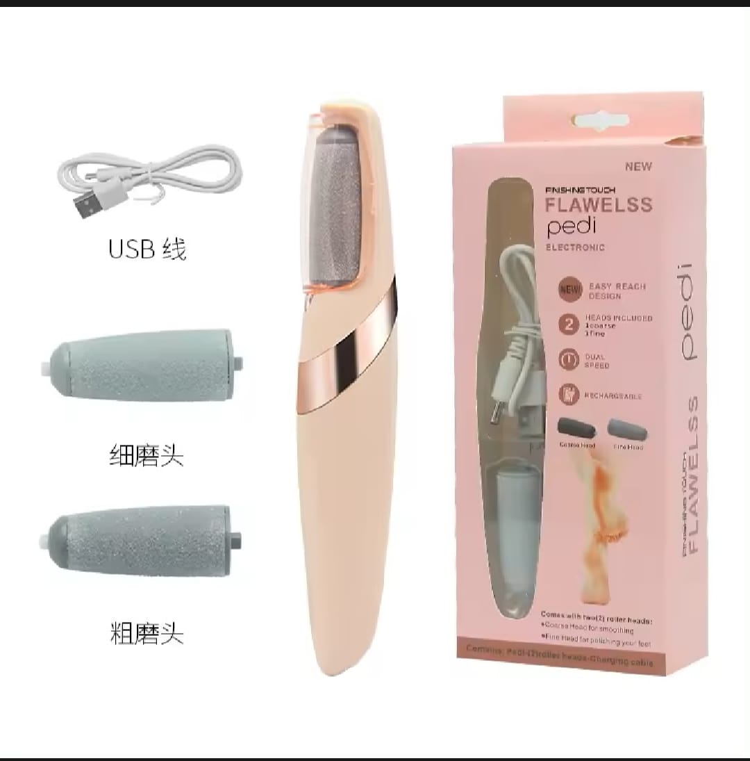 jugnuu| Electric Foot Callus Remover – Rechargeable Pedicure File for Dead Skin, Cracked Heels & Smooth Feet