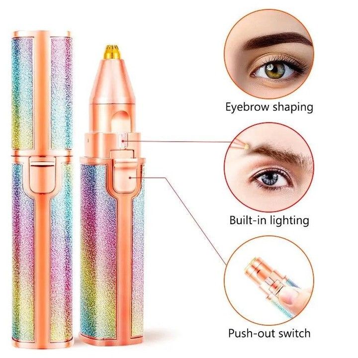 Jugnuu | 2-in-1 Eyebrow Trimmer & Facial Hair Shaver for Women – Rechargeable, Painless & Precise Beauty tool